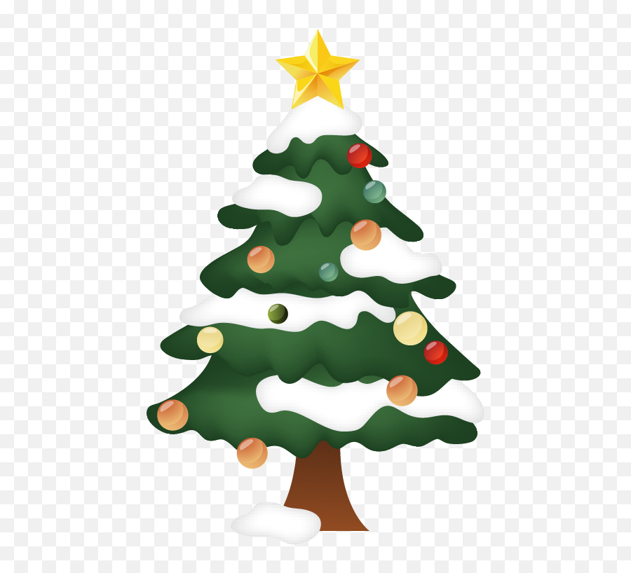 Christmas Tree Vector Png Download Emoji,Christmas Tree Vector Png