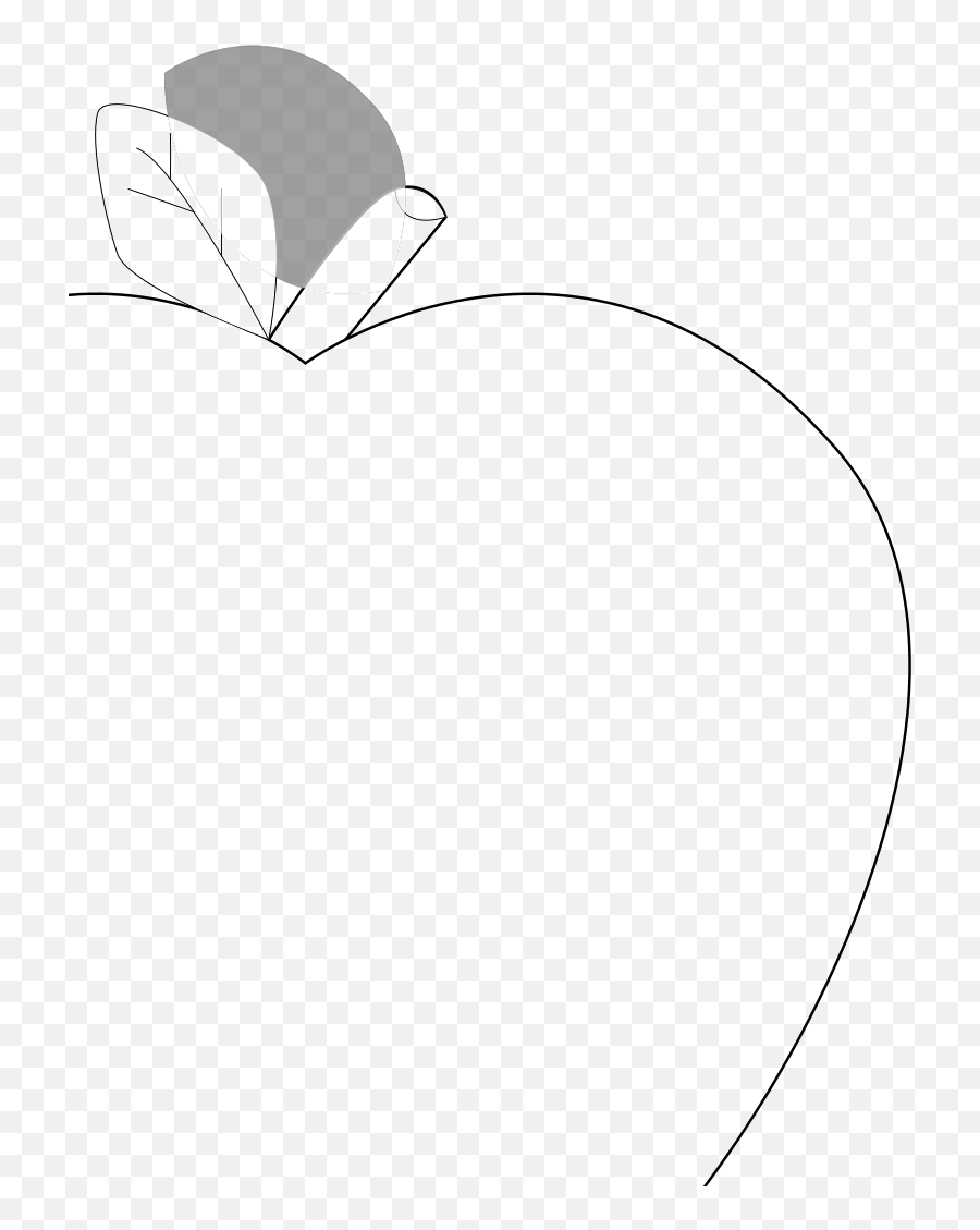 White Black Apple Svg Vector White Black Apple Clip Art - Vertical Emoji,Apple Clipart Black And White