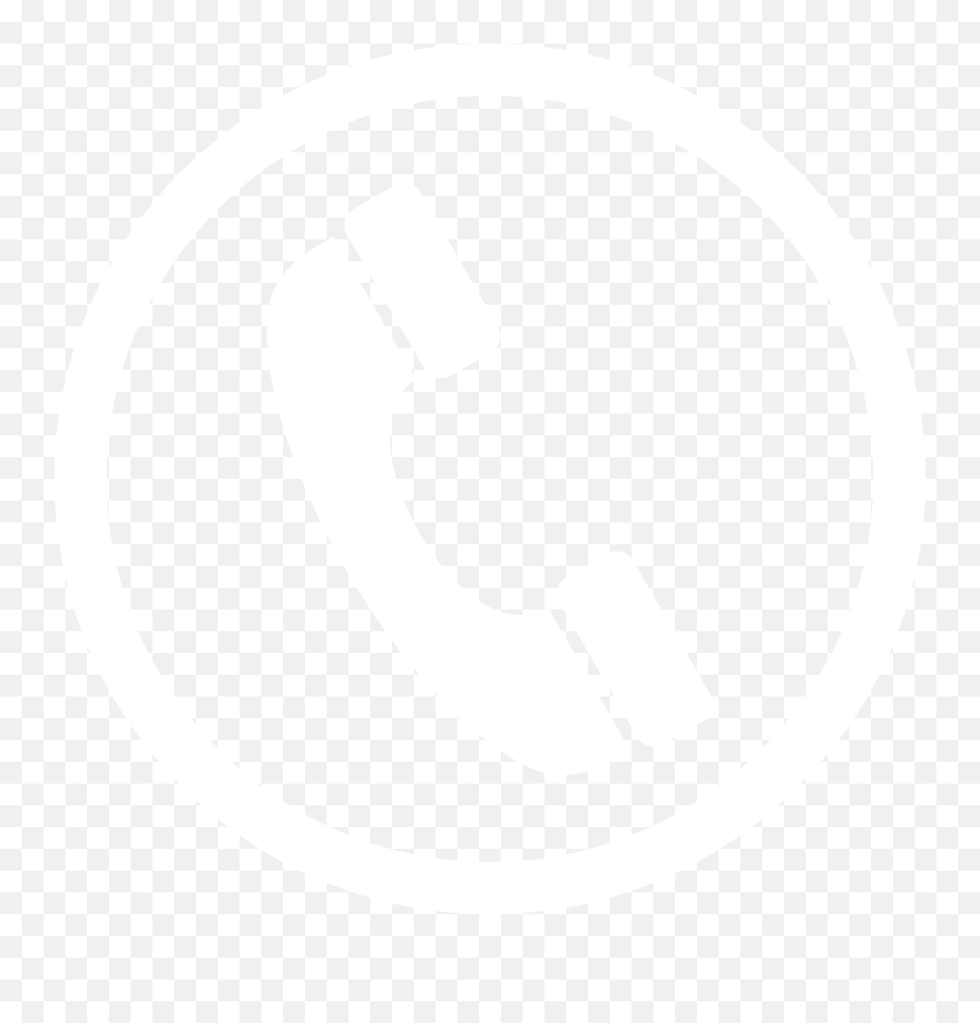 White Phone Icon Png Transparent 267573 - Free Icons Library Circle Phone Logo White Emoji,Phone Png