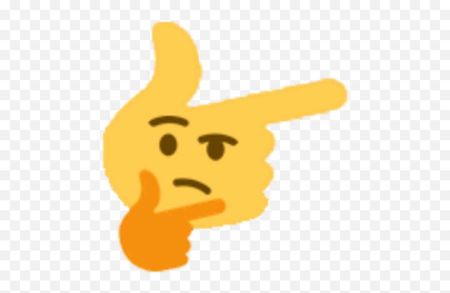 Hand Emoji Emoji Meme Stupid Funny Memes - Thinking Emoji Meme,Thinking Emoji Png