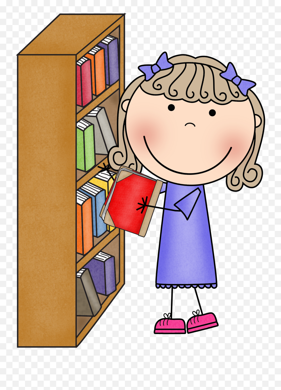Clipart Of Clean Classroom And Cleanup - Classroom Library Clipart Emoji,Clean Up Clipart