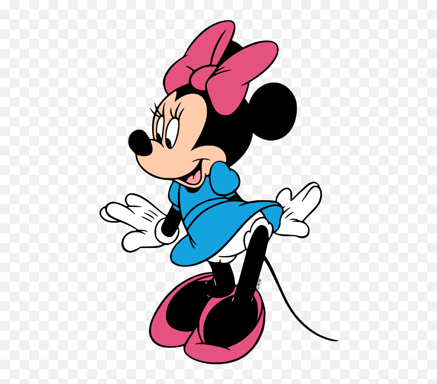 Minnie Mouse Clip Art Disney Clip Art Galore - Minnie Mouse Clip Art Blue Disney Cartoon Emoji,Blue Clipart