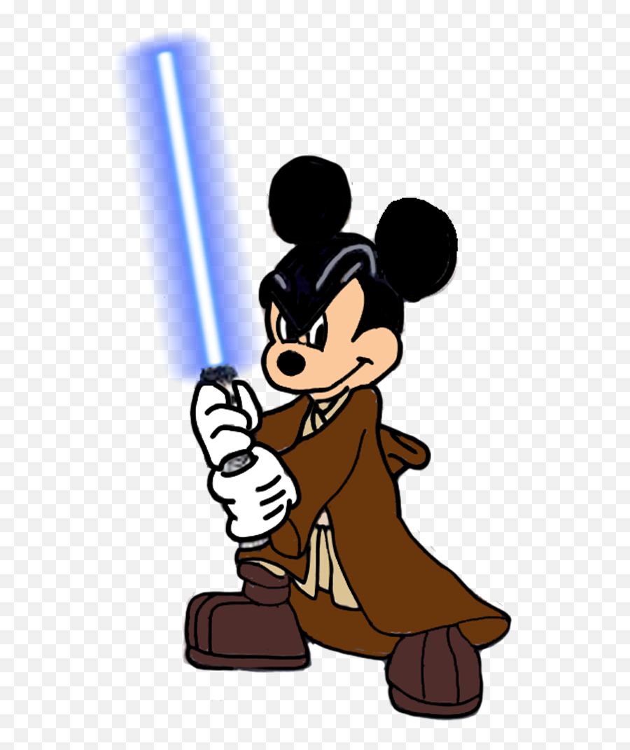 Darth Vader Clipart Mickey Mouse - Jedi Mickey Mouse Png Mickey X Star Wars Emoji,Mickey Clipart