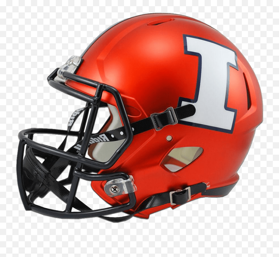 2017 Illinois Football Helmet Png Hd - Illinois Football Helmet Emoji,Football Helmet Png