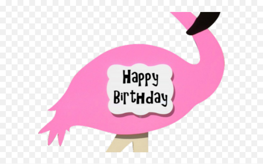 Flamingo Clipart Happy Birthday - Happy Birthday Flamingo Png Emoji,Flamingo Clipart