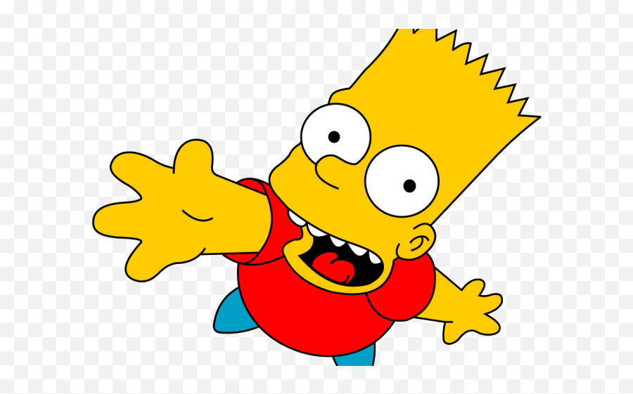 Bart Simpson Clipart Transparent - Stickers Bart Simpson Emoji,Bart Simpson Transparent