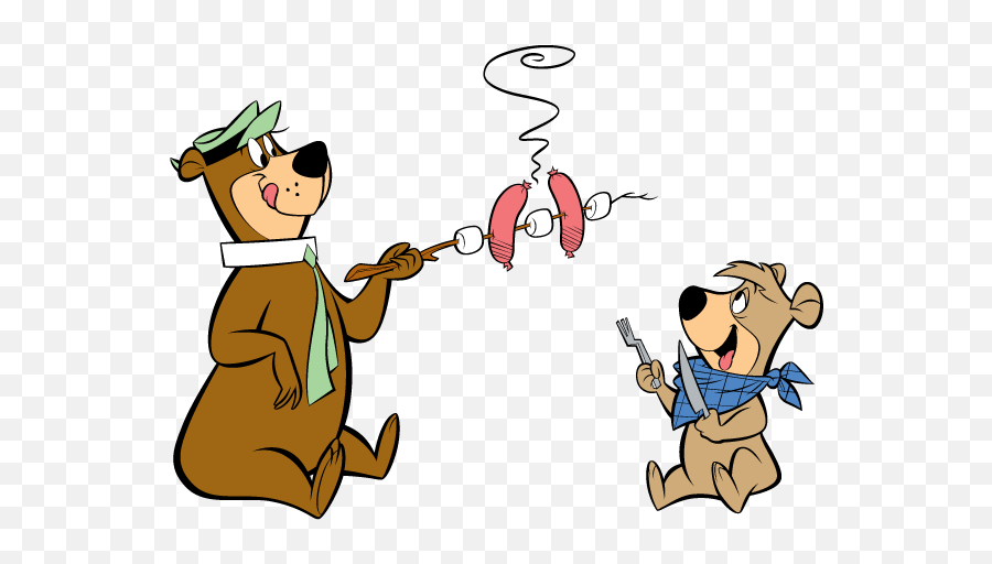 Yogi Bear Campfire Clipart - Yogi Bear Emoji,Hayride Clipart