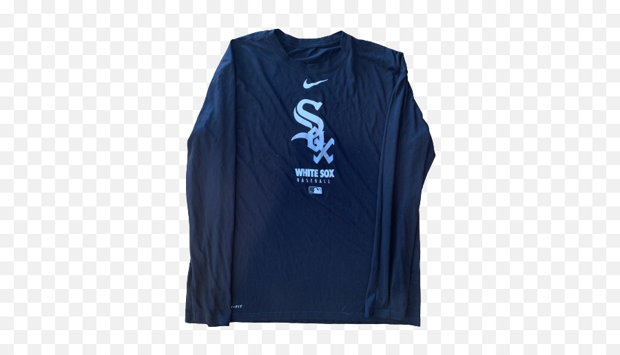 Adam Engel Chicago White Sox Team Issued Long Sleeve Shirt Size L - Long Sleeve Emoji,White Sox Logo