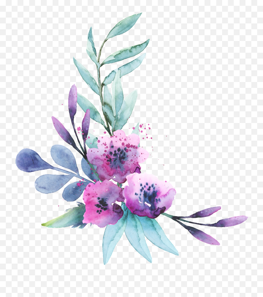 Download This Graphics Is Can Purple Flower Transparent - Flower Transparent Emoji,Purple Flower Transparent