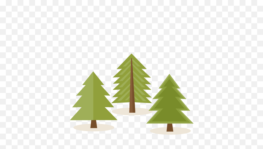 Three Pine Trees Clip Art At Clker - Cute Pine Trees Clipart Emoji,Pine Tree Clipart