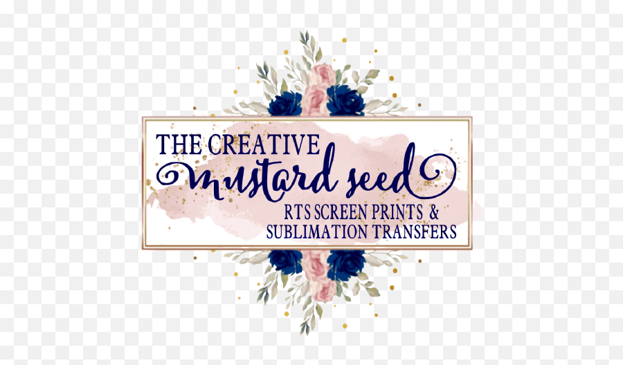 The Creative Mustard Seed Screen Print Transfers Rts - Floral Emoji,Screen Print Logo
