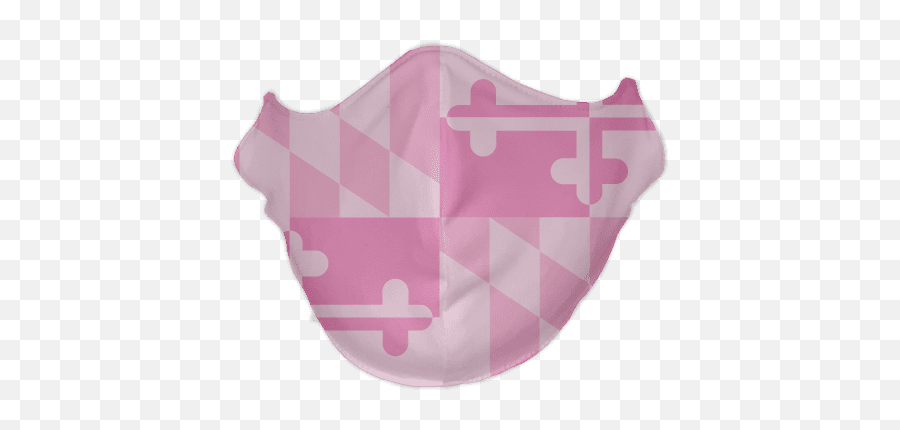 Pink Maryland Flag Masks - Clip Art Emoji,Maryland Flag Png