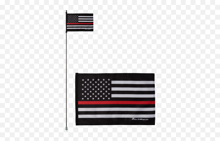 Thin Red Line American Flag Whip Safety Emoji,Black And White American Flag Png