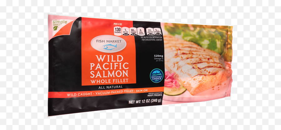 Hy - Vee Fish Market Wild Caught Wild Pacific Salmon Whole Emoji,Omation Logo