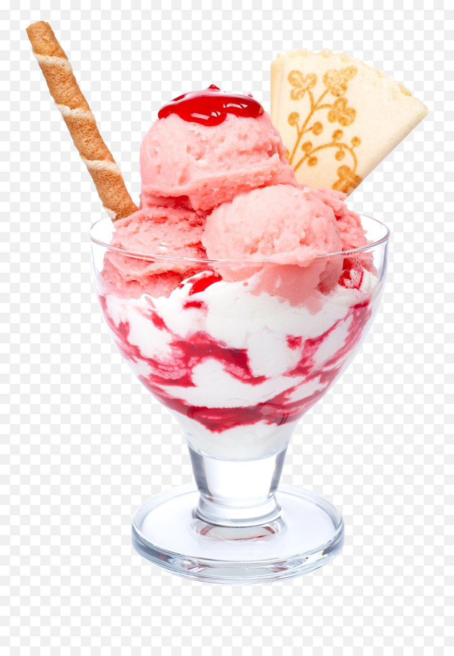 Strawberry Parfait Ice Cream - Ice Cream Png Emoji,Ice Cream Png