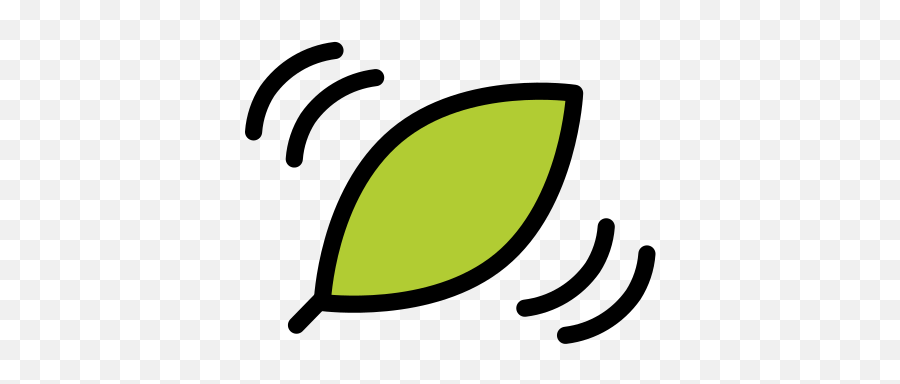 Leaf Fluttering In Wind - Emoji Meanings U2013 Typographyguru,Leaf Emoji Png