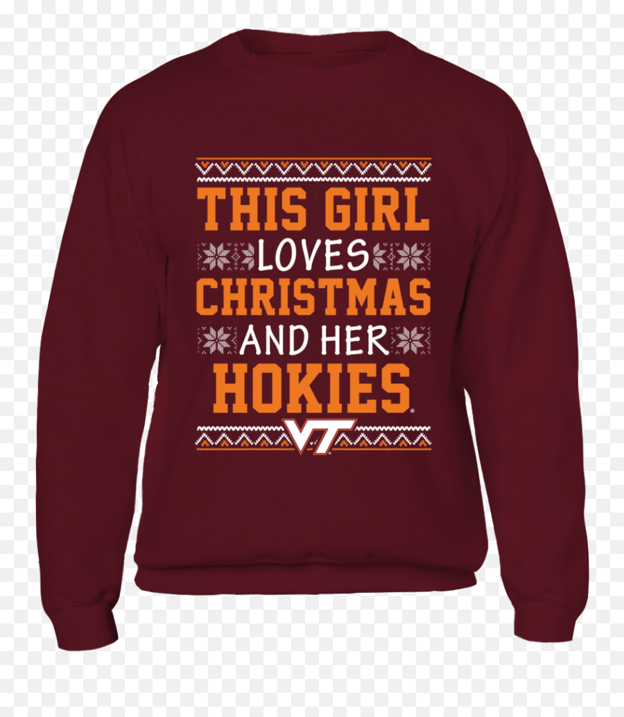 Love Christmas And The Hokies This Virginia Tech Sweatshirt Emoji,Virginia Tech Hokies Logo