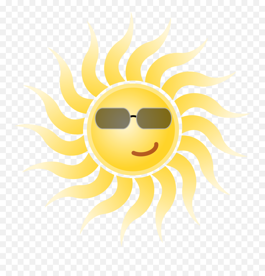 Library Of Creative Commons Image Royalty Free Download Sun - Sun With Sunglasses Transparent Png Emoji,Sunny Clipart