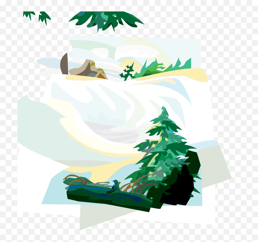 Fir Pine Family Plant Png Clipart - Christmas Tree Emoji,Waterfall Clipart