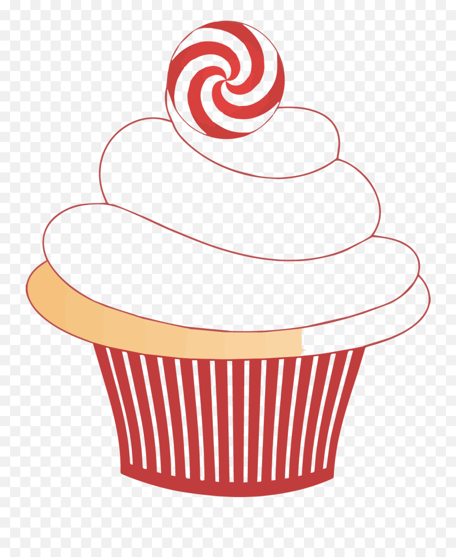 January Clipart Birthday Cupcake - Clip Art Cupcake Png Emoji,January Clipart