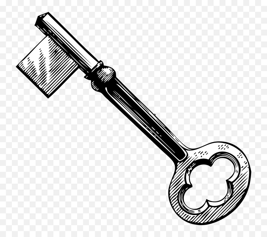 Skeleton Key Clipart - Skeleton Key Clip Art Emoji,Key Clipart