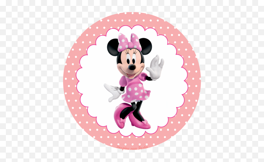 Download Hd Minnie Rosa Com Marrom Png - Minnie Rosa Png Minnie Rosa Para Imprimir Emoji,Rosa Png