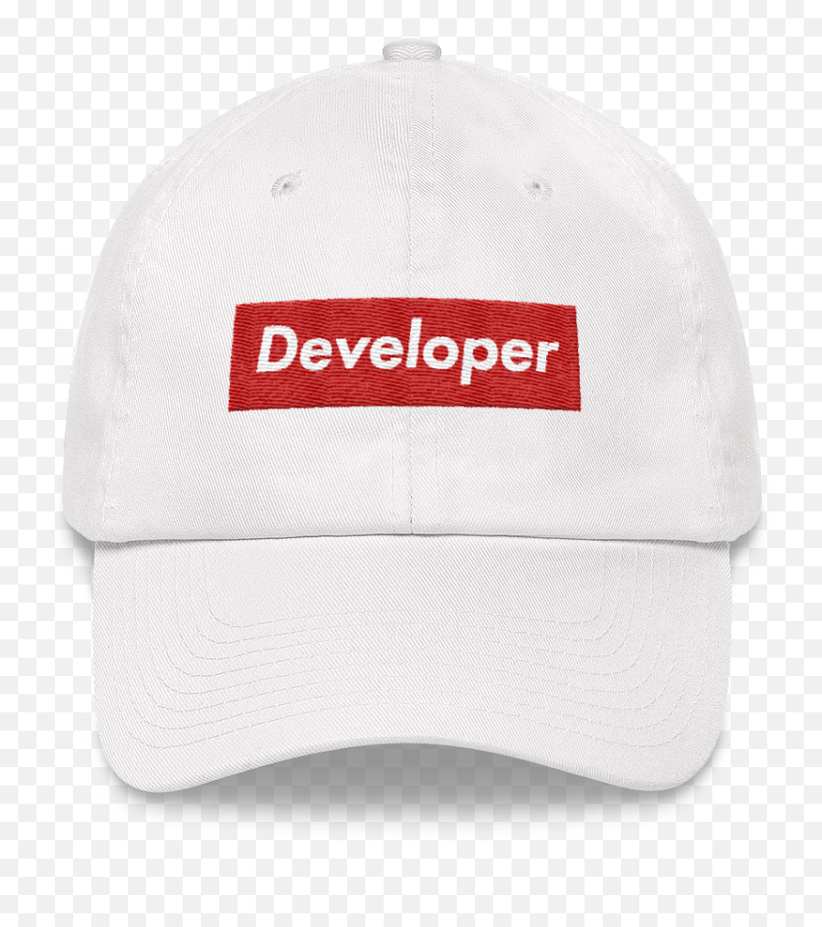 Supreme Developer Dad Hat Dvlpr Apparel - Baseball Cap For Adult Emoji,Backwards Hat Png