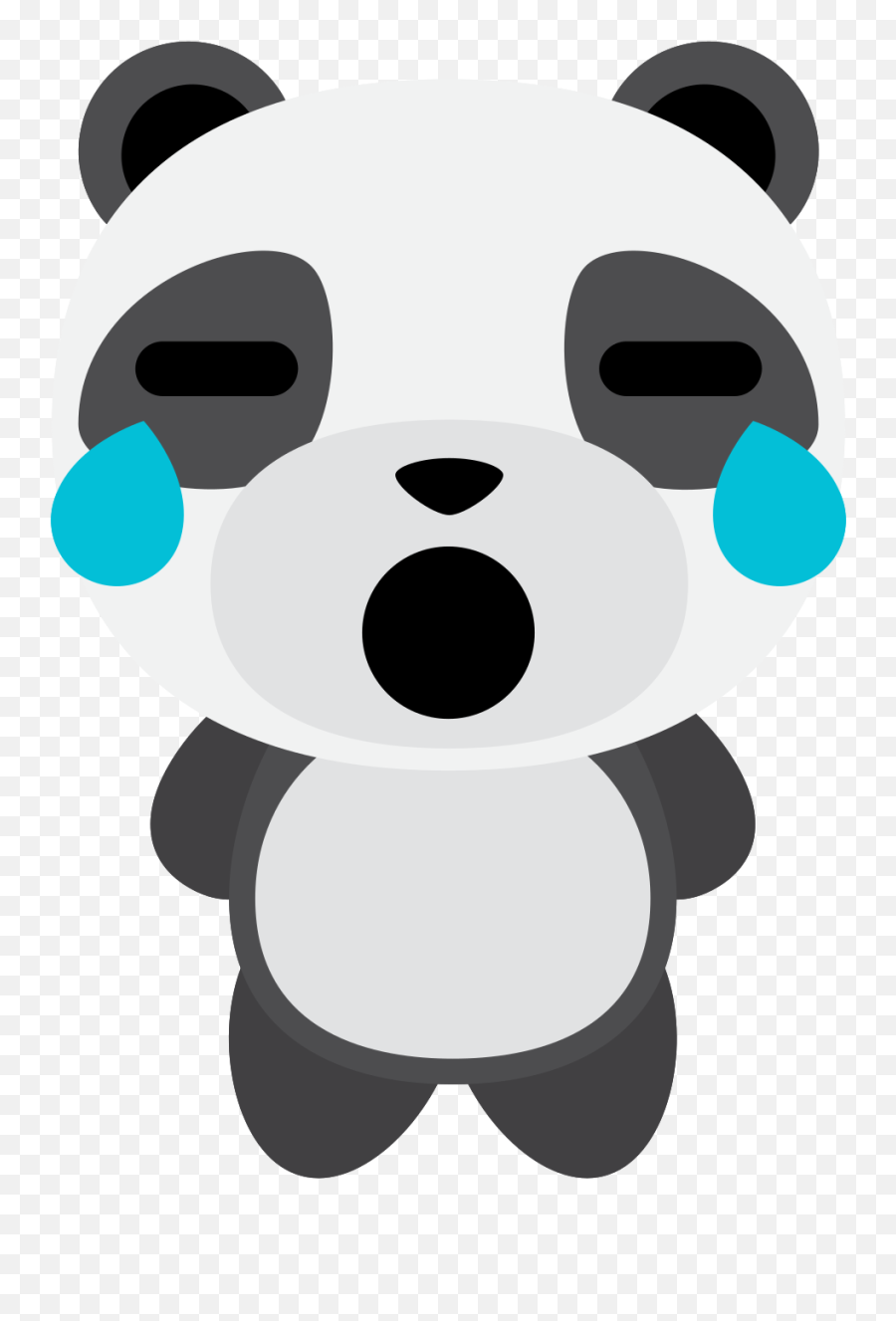 Free Emoji Panda Cry 1202879 Png With Transparent Background - Gif,Crying Emoji Transparent