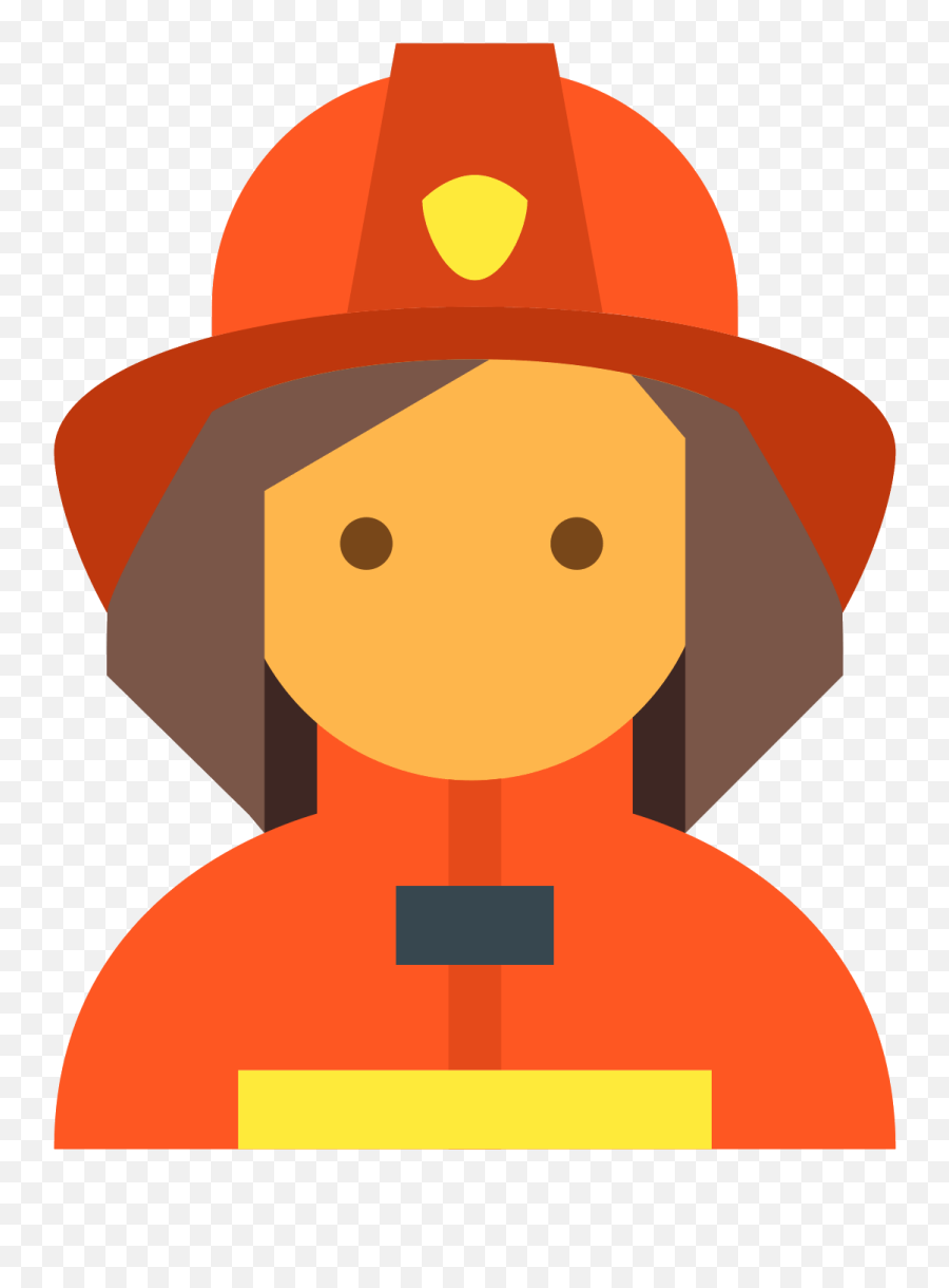 Firefighter Clipart Lady - Fireman Icon Png Emoji,Firefighter Clipart