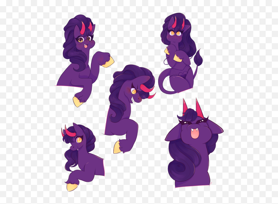 2293814 - Anime Artistreallycoykoifish Demon Demon Pony Emoji,Horns Transparent