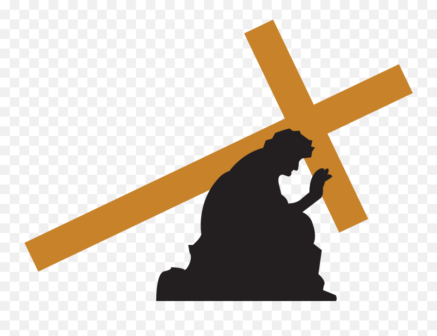 Free Jesus Carrying The Cross Png With - Jesus Carrying Cross Png Emoji,Cross Png