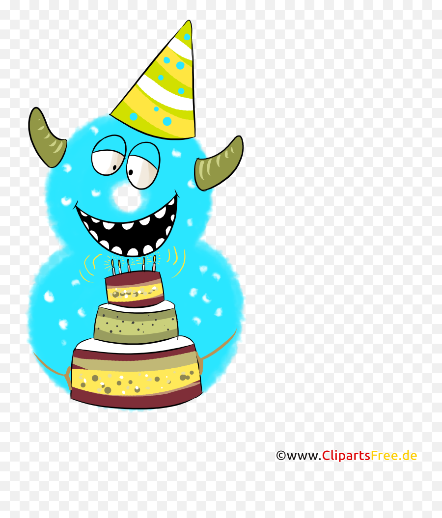Monster Clipart 8 Number Eight Funny Characters For Birthday Emoji,Beast Clipart