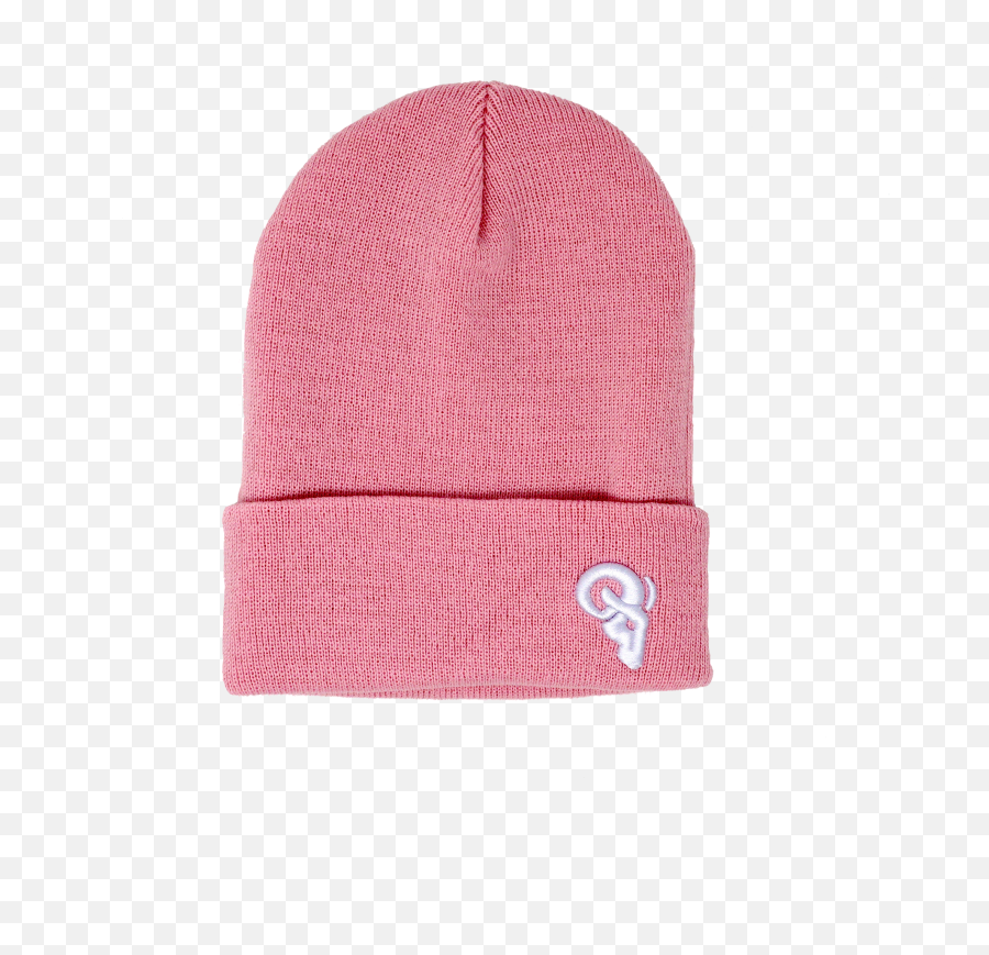 Pink Logo Knit Beanie Emoji,Ram Head Logo
