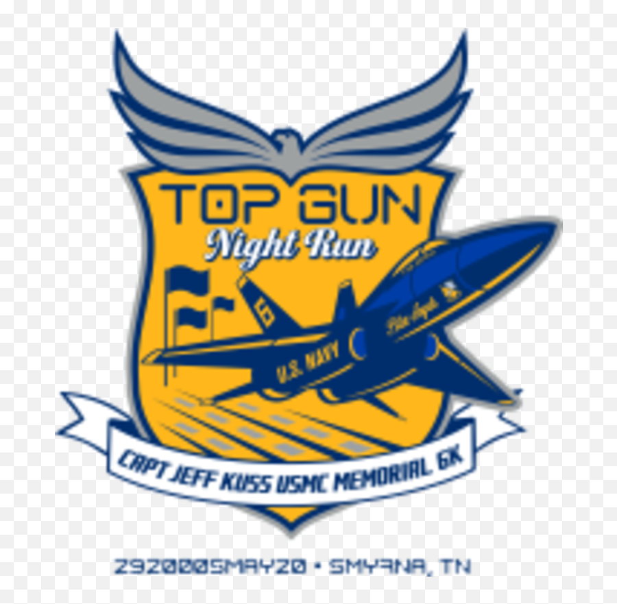 Top Gun Night Run 6k - Automotive Decal Emoji,Top Gun Logo