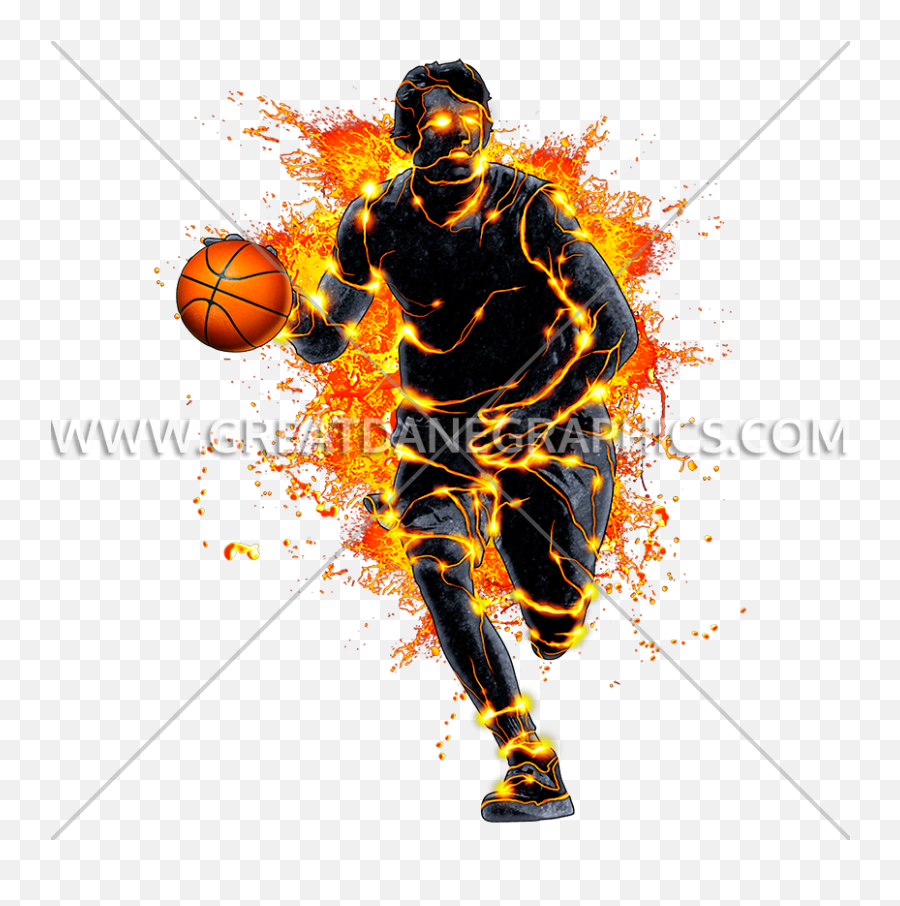 Lava Basketball Player Production Ready Artwork For T - Shirt Emoji,Basketball Player Png