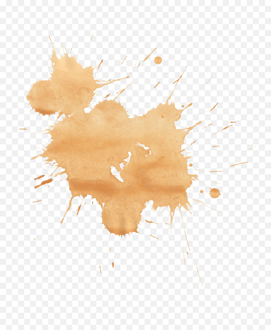 18 Brown Watercolor Splatter Png Transparent Onlygfxcom Emoji,Yellow Splash Png