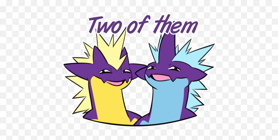 Two Of Them Pokémon Sword And Shield Know Your Meme Emoji,Purple Line Png