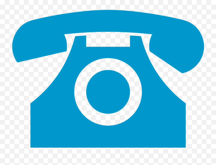 Office Phone Icon Png Transparent Png - Blue Office Phone Icon Emoji,Phone Icon Png