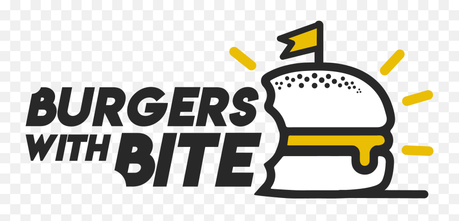 Burgers W Bite Emoji,Burger Restaurant Logo