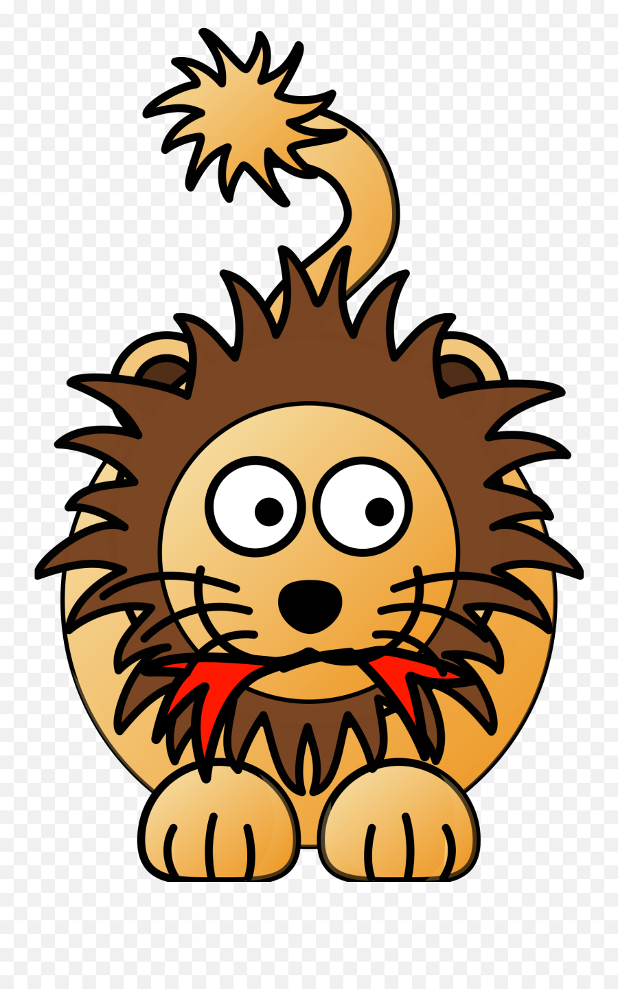 Cartoon Lion Clipart Transparent Png - Cartoon Lion Emoji,Lion Clipart