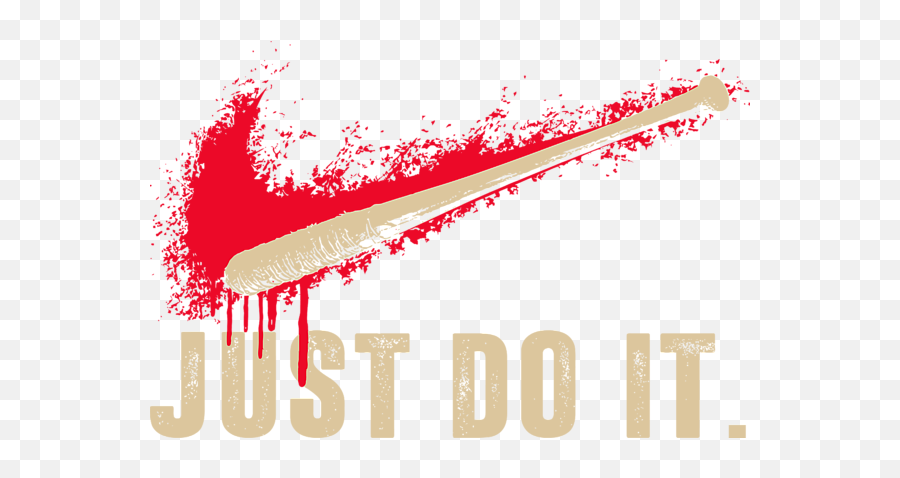 Download Hd Bleed Area May Not Be Visible - Just Do It Negan Lucille Just Do Emoji,Just Do It Logo