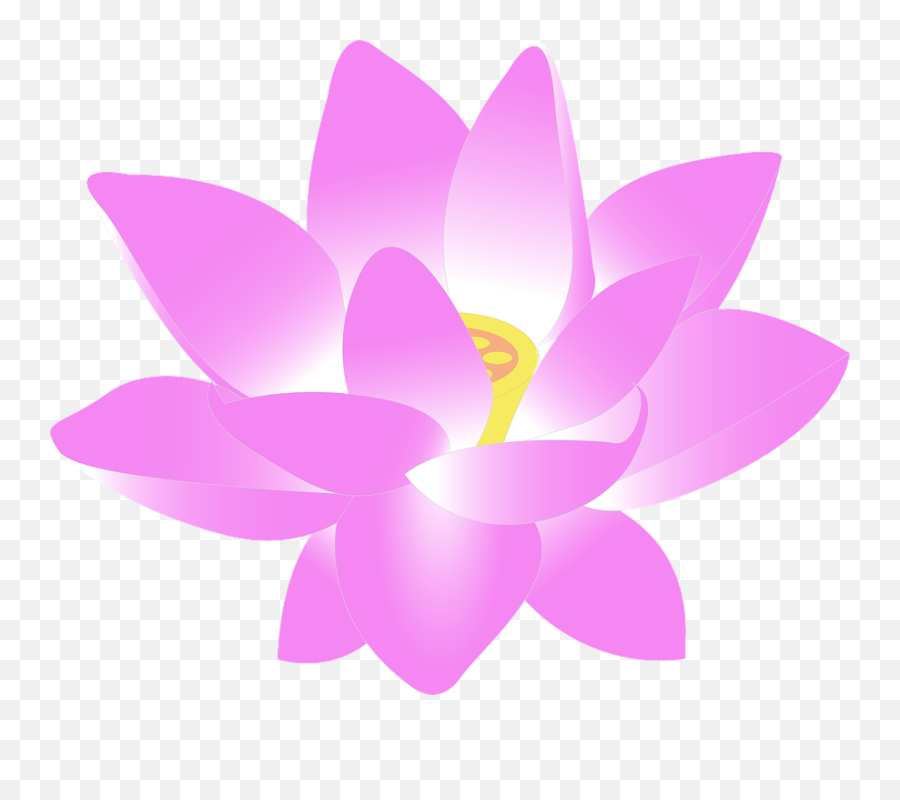Pink Clipart Lotus Flower - Pink Clipart Lotus Flower Emoji,Lotus Flower Clipart