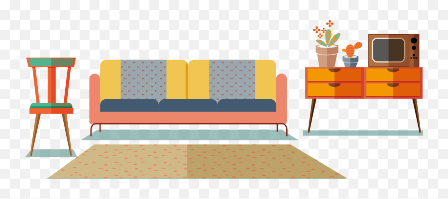 Clipart Table Living Room Table - Transparent Furniture Clipart Emoji,Living Room Clipart