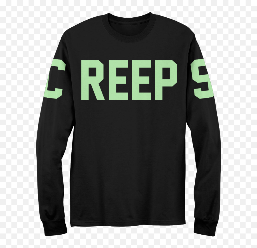 Big Creeps Long Sleeve T - More Chill Creeps Shirt Emoji,Be More Chill Logo