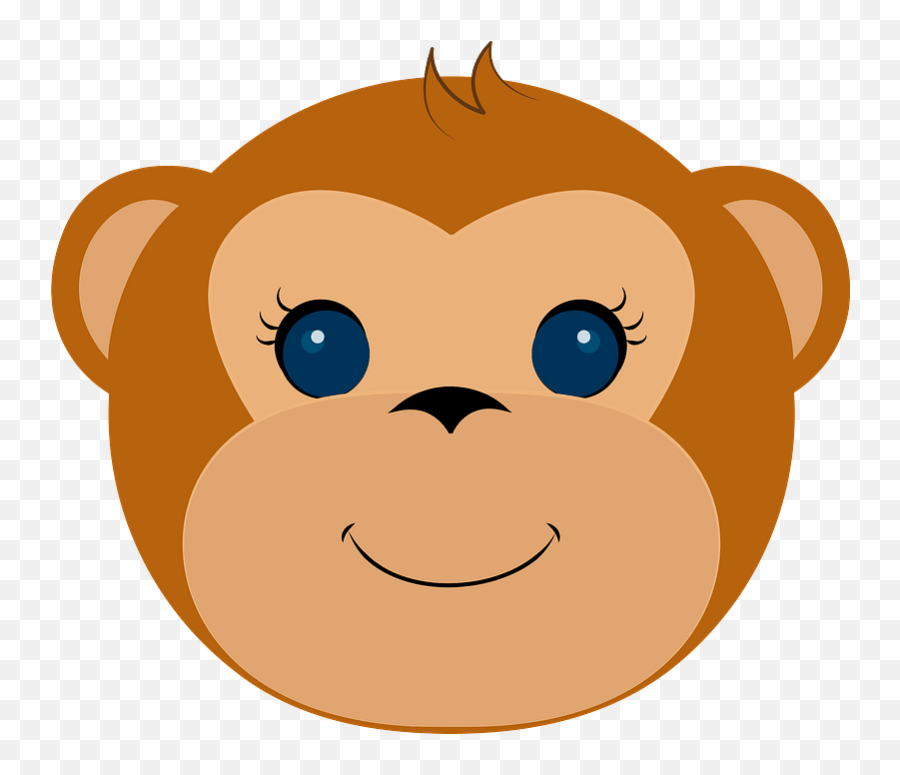 Monkey Face Clipart - Creazilla Monkey Face Clipart Emoji,Clipart Monkey