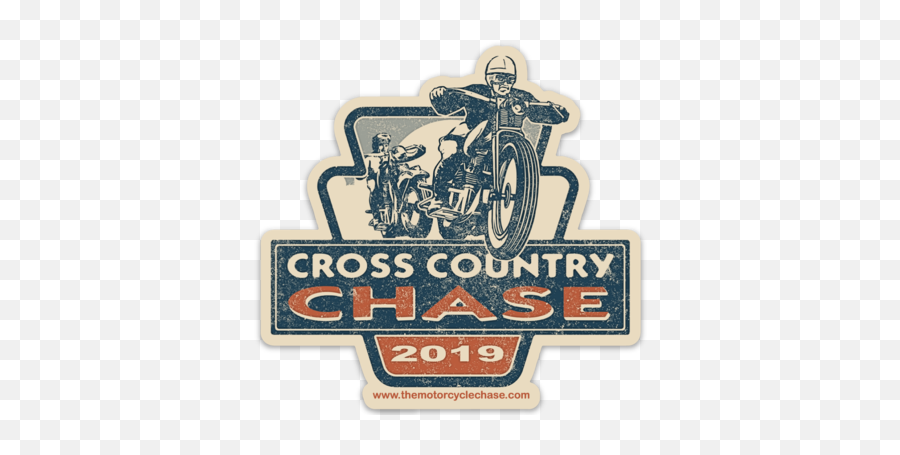 2019 Cross Country Chase Logo Sticker - Motorcycling Emoji,Cross Country Logo