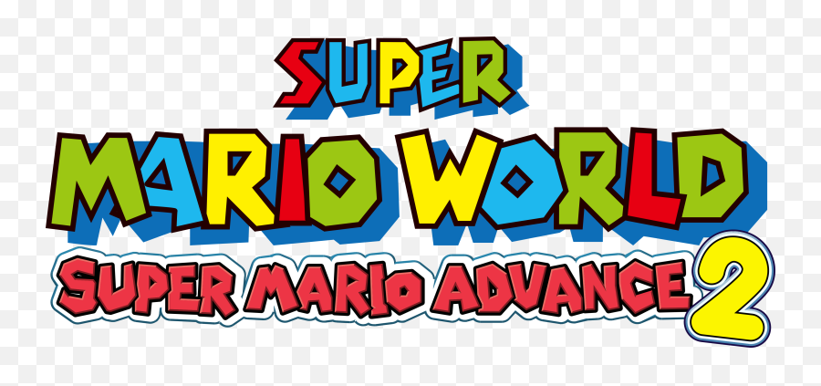 Logo For Super Mario World Super Mario Advance 2 By Ikari00 - Super Mario World Gba Logo Emoji,Game Boy Advance Logo