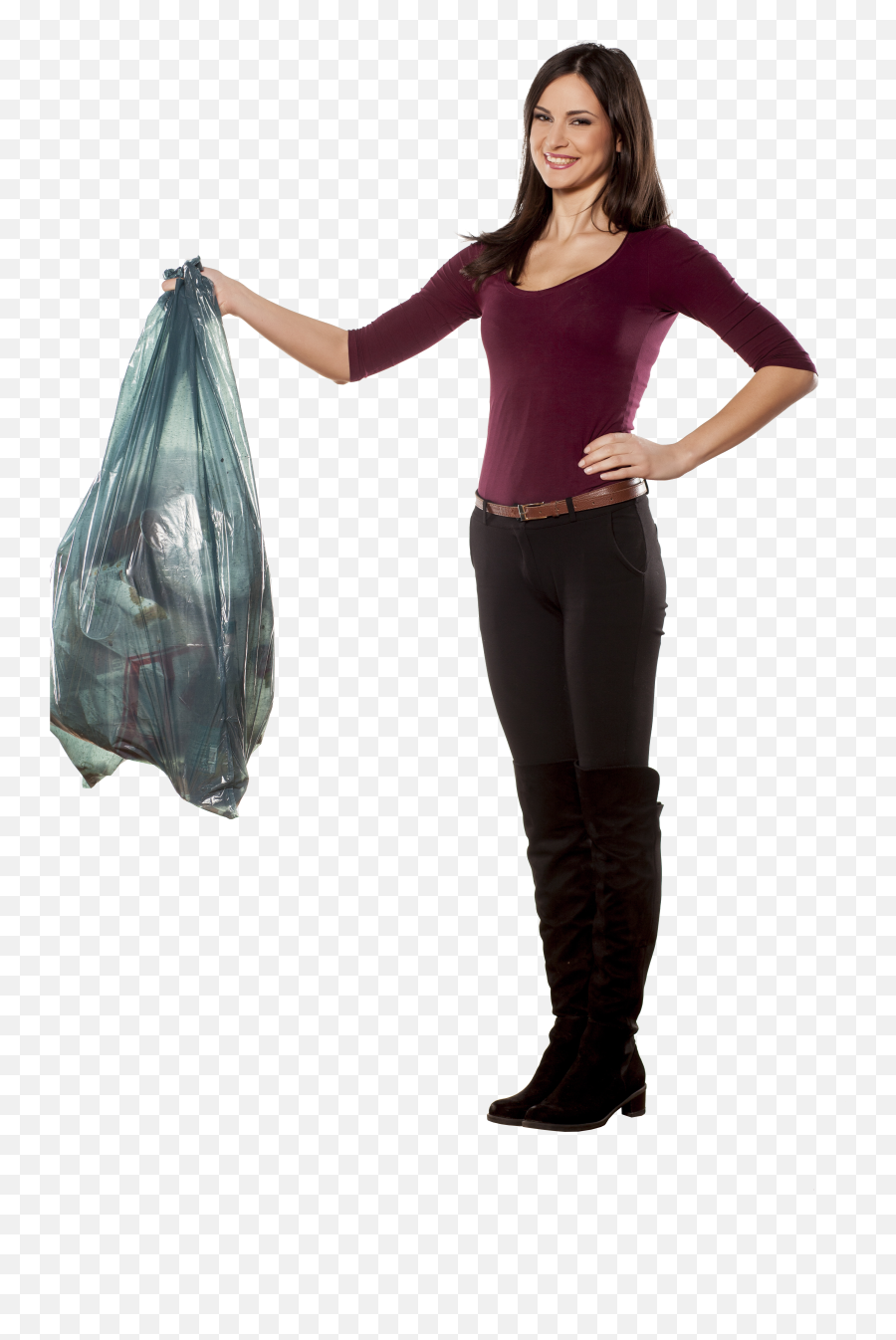 Rubbish Bag Bin Bag Black Bag Black Bags Bin Bags - Holding Plastic Bag Png Emoji,Trash Bag Png