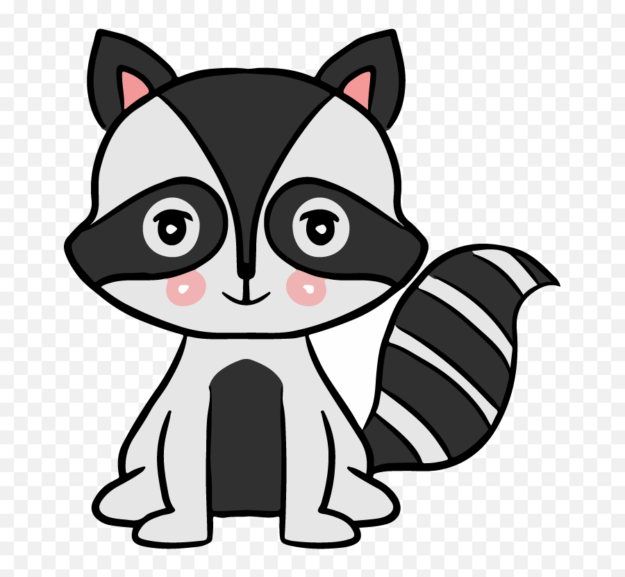 Cute Skunk Illustration - Dot Emoji,Skunks Clipart
