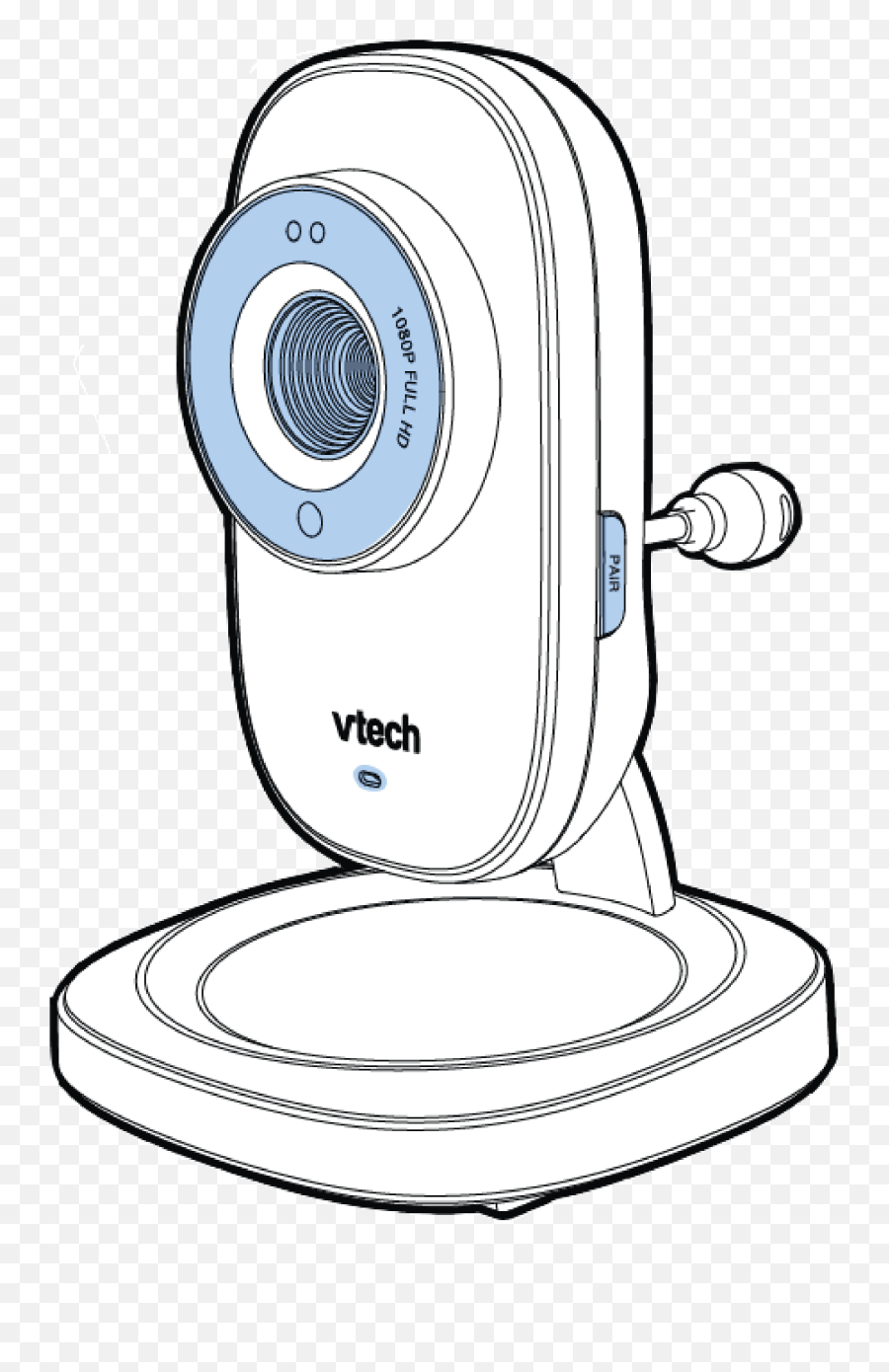 Camera Unit Baby Unit Overview - Rm5752 U2013 Vtech Dot Emoji,Vtech Logo